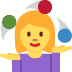 Woman Juggling