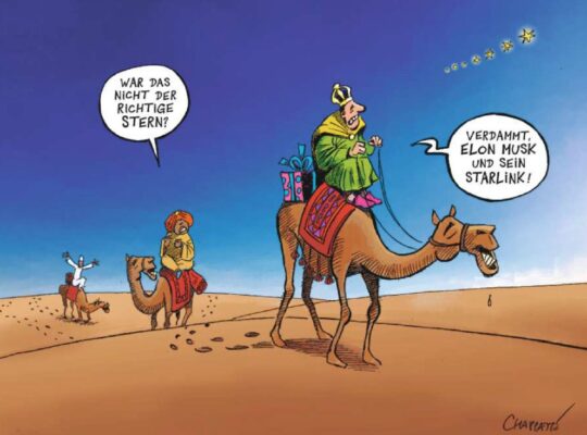 Die heiligen drei Könige verlaufen