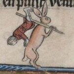 Hase mit Mensch