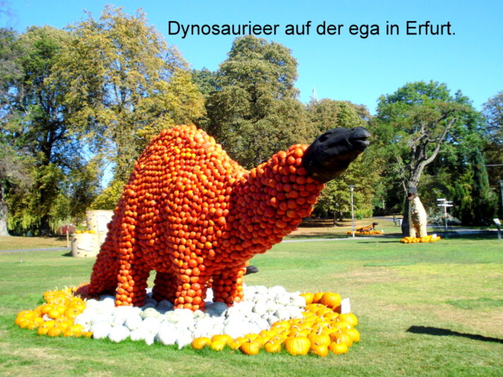 Dynosaurieer auf der ega in Erfurt.