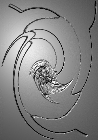 Strichgrafik 4 silbern