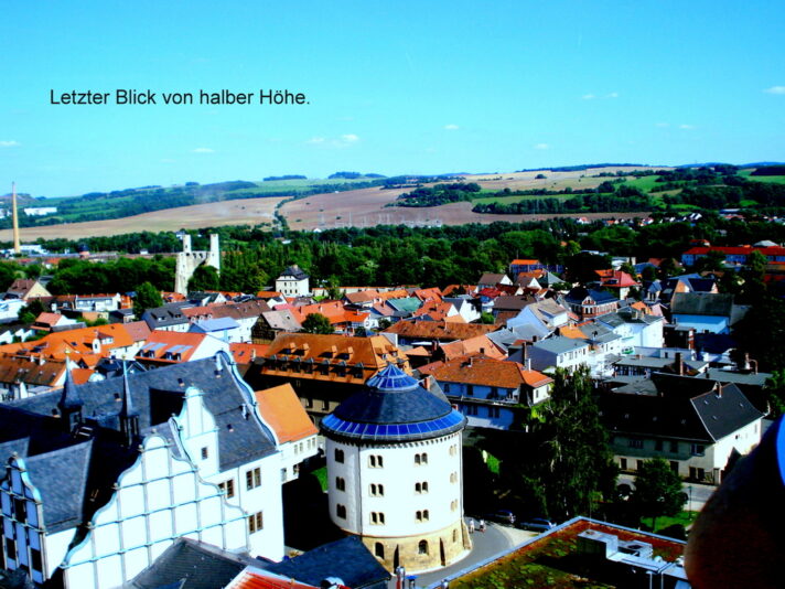Letzter Blick von halber Höhe.