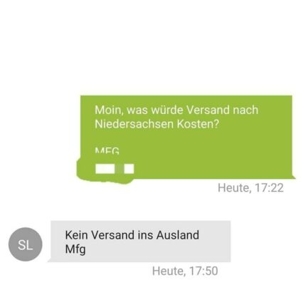 versand ebay