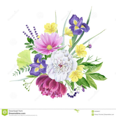 beautiful-watercolor-floral-clipart-isolated-hand-painted-watercolour-bouquet-arrangement-white-pink-yellow-peonies-94394637