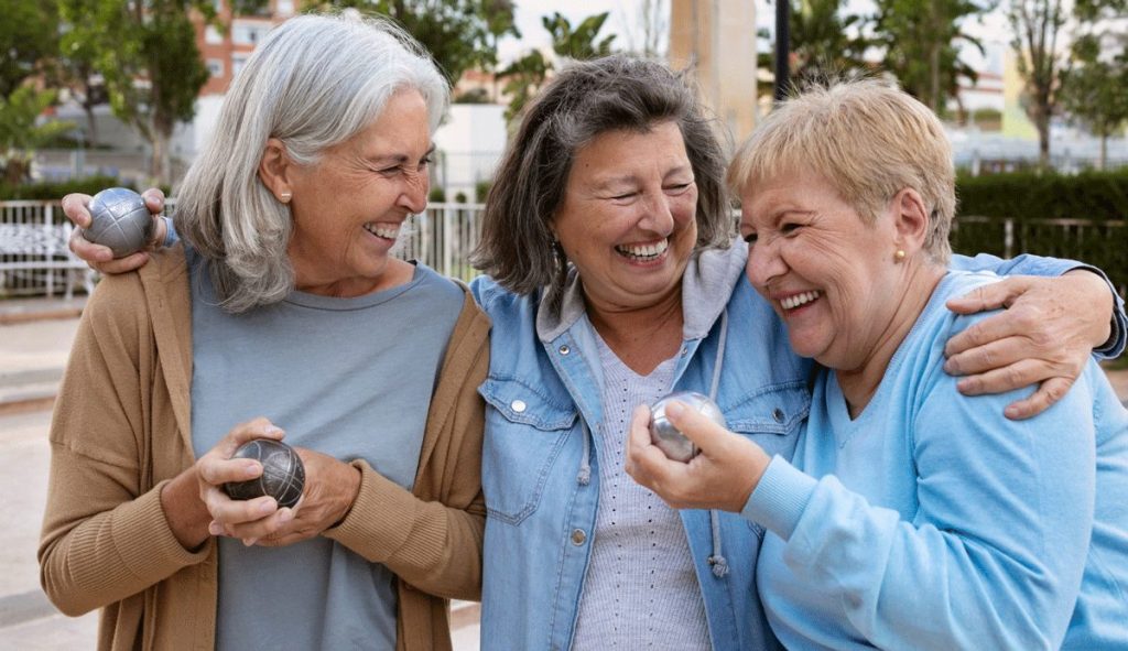 Befreundete ältere Frauen