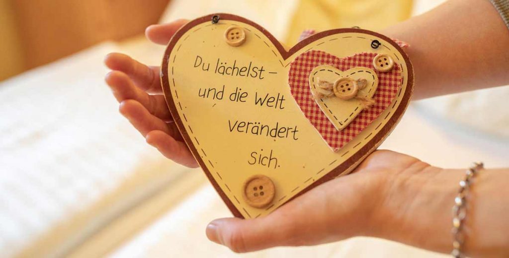 Kraftgebender Spruch