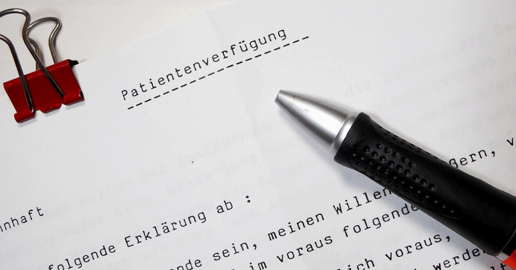 Patientenverfügung Mustervorlage