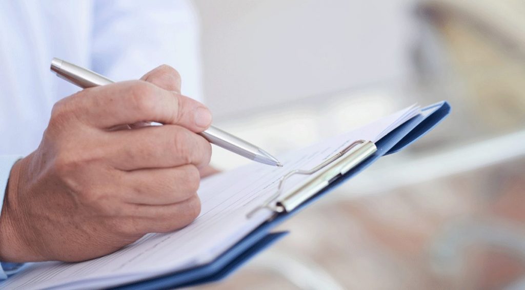 Pflegetagebuch ausfüllen